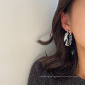 Shangjie OEM joyas Fashion Women Earrings Jewelry Unique Zebra Pattern Earrings Korean Acrylic Stud Earrings